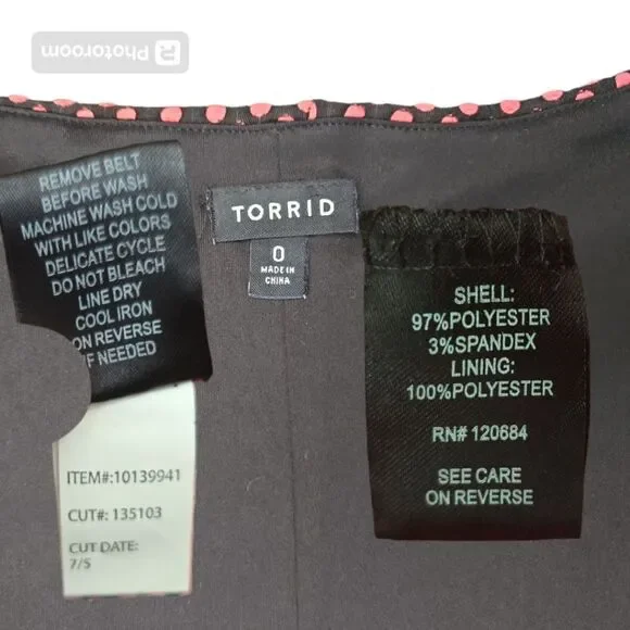 Torrid Jacquard Polka Dot Skater Dress - L - Picture 8 of 10